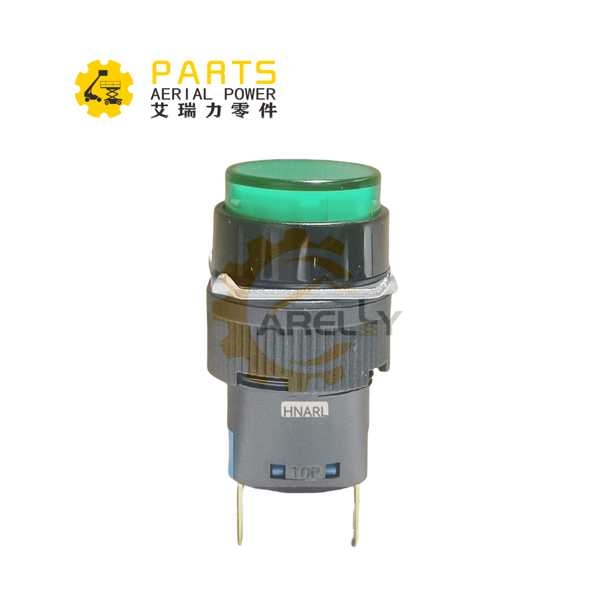 Haulotte Indicator Light, Green 2442202040 Used for Optimum 6, Optimum 8, Compact 8, Compact 10