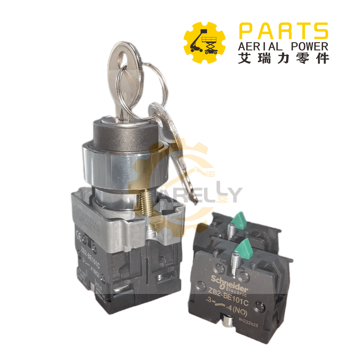Haulotte 2901015410 Switch, With Key, 3P