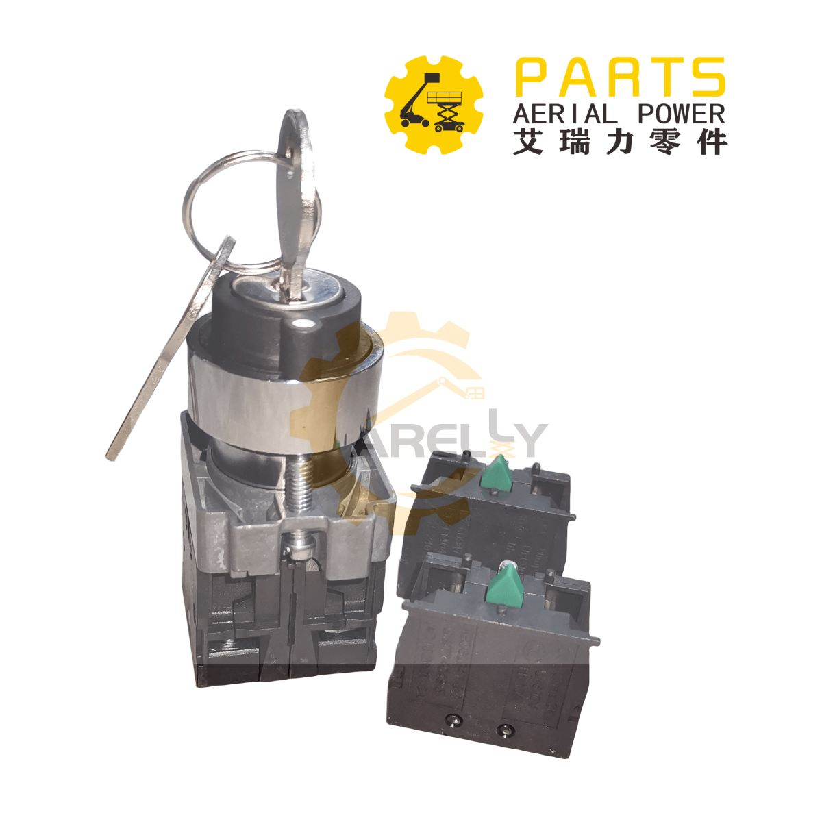 Haulotte 2901015410 Switch, With Key, 3P